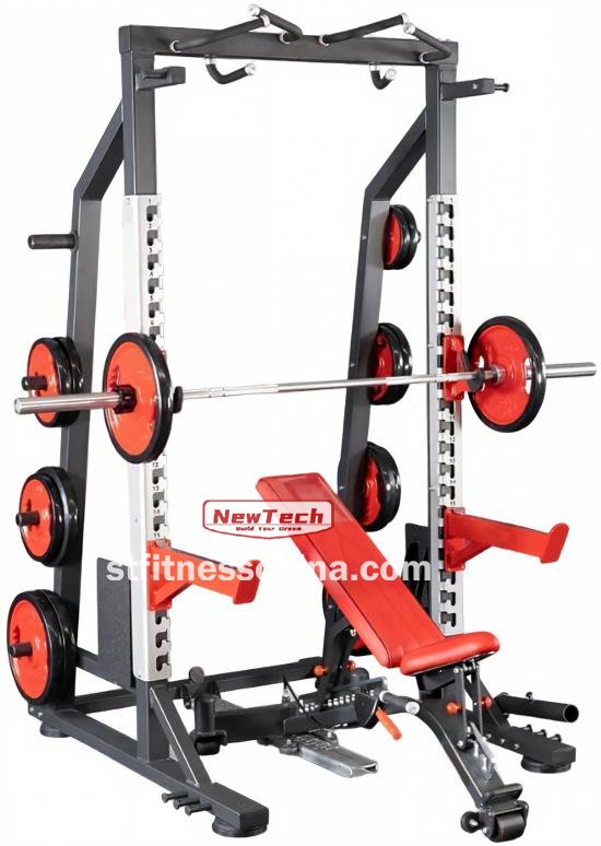 NT-PN 104 Olympic Half Rack - PN - newtechgymequipment.com